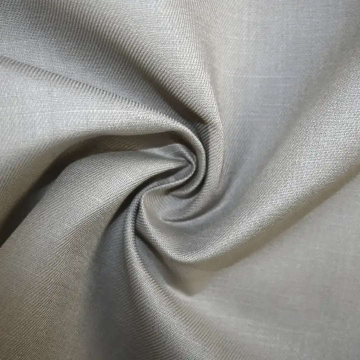 India Fabric for Shirt Cotton Plain Natural Woven Fabric COTTON DK BEIGE color buy from India wholesaler bulk order at wholesale price free worldwide shipping Alibaba