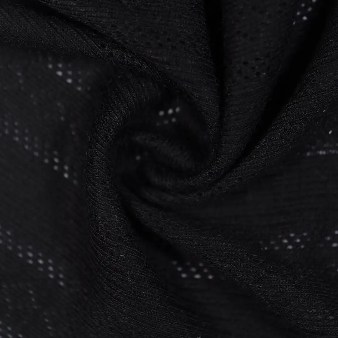 China Fabric for T-Shirt,Hoodie Hacci Knit Fabric Polyester Rayon black color buy from China wholesaler bulk order at wholesale price free worldwide shipping Alibaba