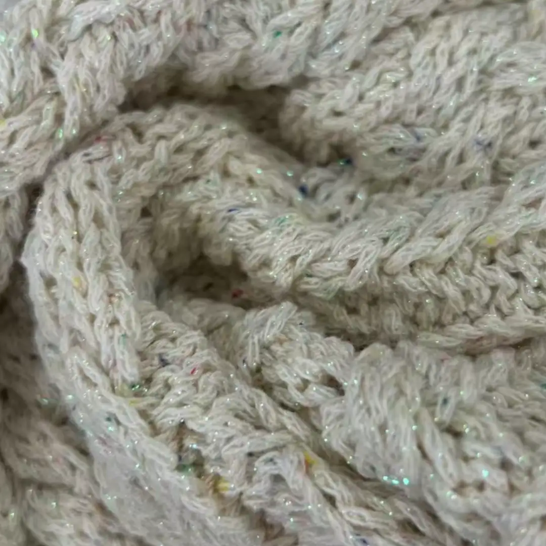 China Yarn for Round Neck Pullover (Sweater),Roll Neck Jumper (Sweater),U-Neck Cardigan (Sweater),Womens Drop Shoulder Roll Neck Jumper (Sweater) Flat Tape Yarn Fancy Yarn Metal Cotton Apricot white color buy from China wholesaler bulk order at wholesale price free worldwide shipping Alibaba