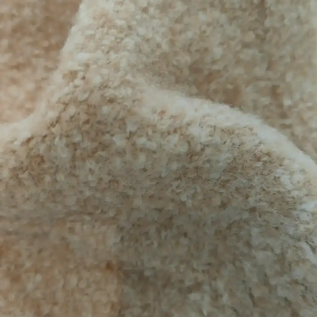 China Yarn for Ladies Vest (Sweater),Men’s Vest (Sweater),Open Cardigan (Sweater),Full-Zipper Cardigan (Sweater) Boucle Yarn Fancy Yarn Recycled Polyester Polyester Cotton Wool Elastane BEIGE MELANGE color buy from China wholesaler bulk order at wholesale price free worldwide shipping Alibaba