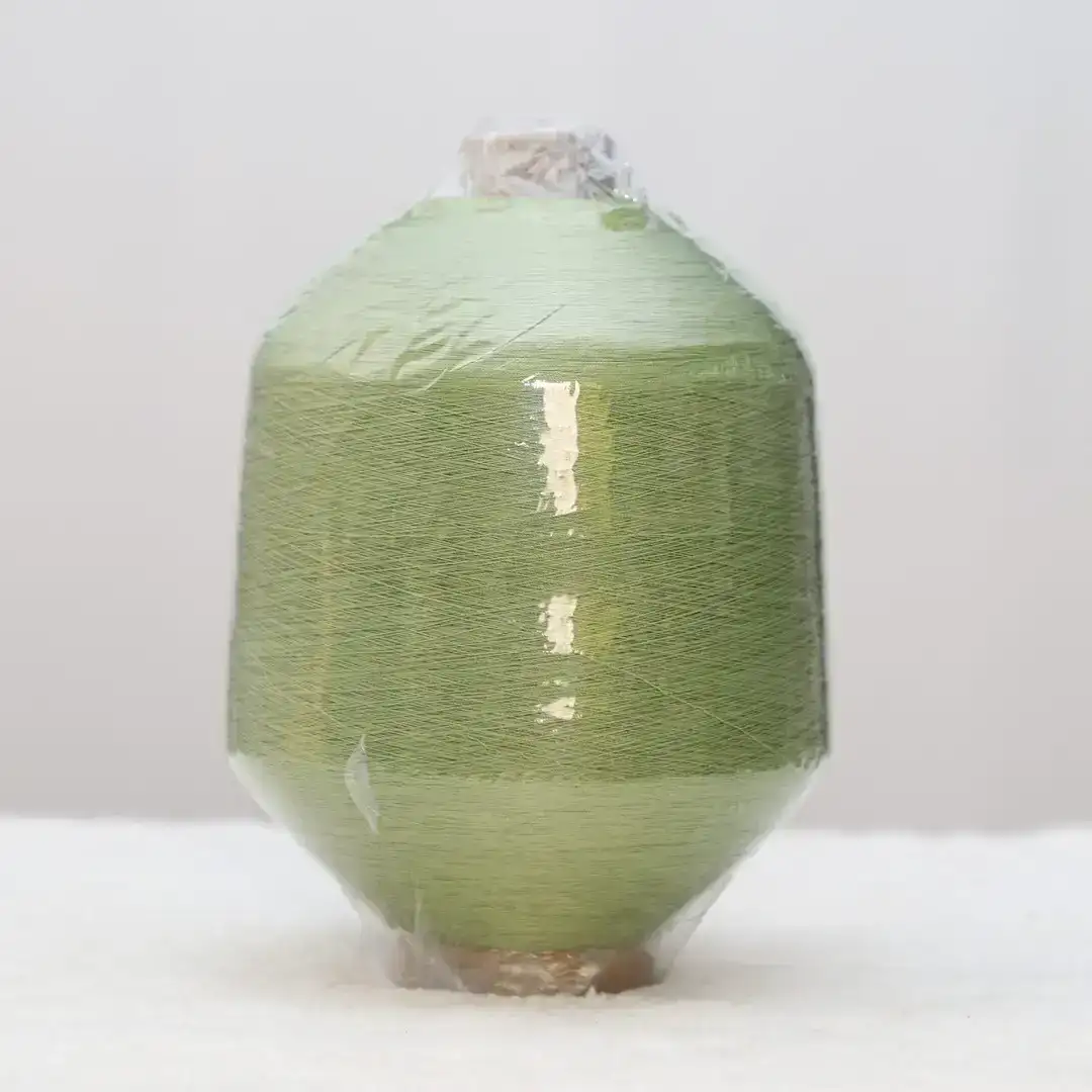 China Yarn for Open Cardigan (Sweater),Full-Zipper Cardigan (Sweater),Half-Zipper Cardigan (Sweater),Knitted Jacket (Sweater),Round Neck Pullover (Sweater),Roll Neck Jumper (Sweater) Core Spun Yarn Regular Yarn Rayon Polyester Blue color buy from China wholesaler bulk order at wholesale price free worldwide shipping Alibaba