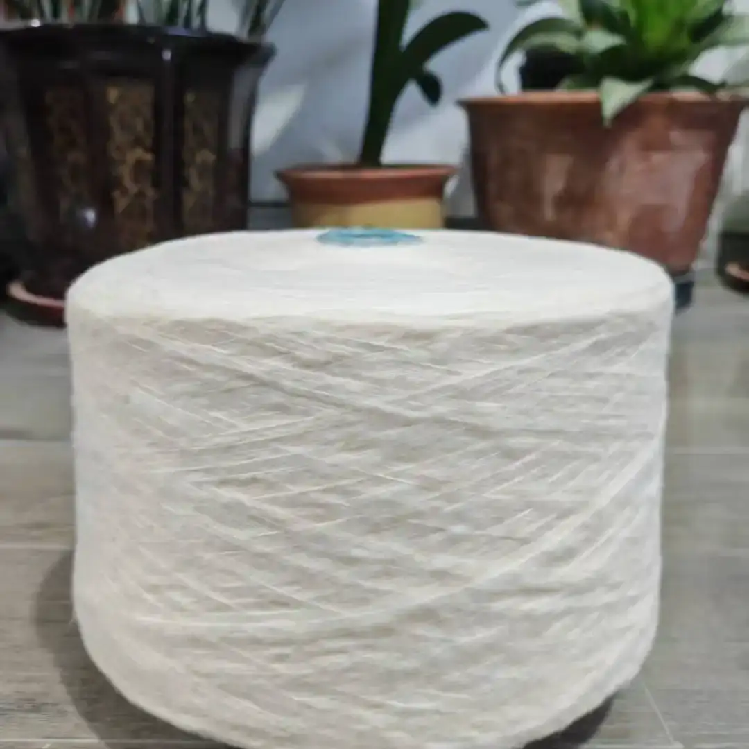 China Yarn for Full-Zipper Cardigan (Sweater),Half-Zipper Cardigan (Sweater),Shirt Long Sleeve Button (Sweater),Shirt Long Sleeve Zipper (Sweater) Air Spun Yarn Fancy Yarn Polyester white color buy from China wholesaler bulk order at wholesale price free worldwide shipping Alibaba