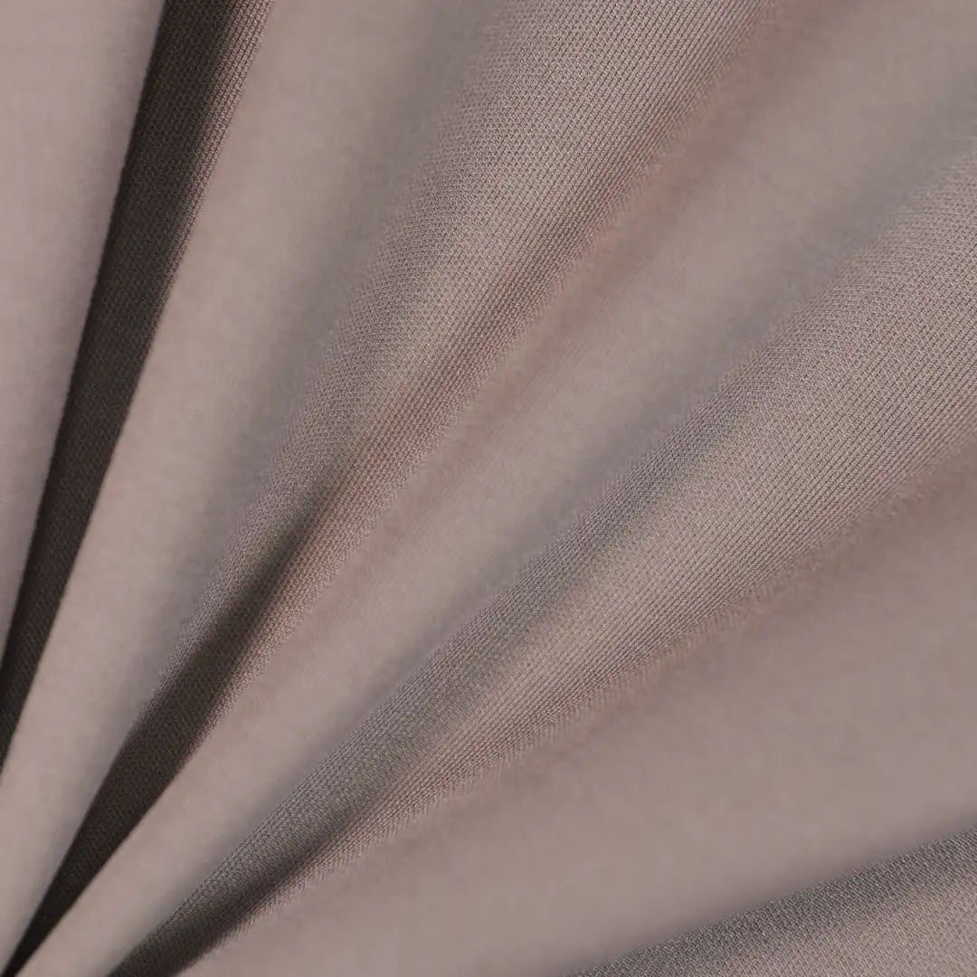 China Fabric for Shirt,Loungewear French Terry Knit Fabric Polyester Cotton Spandex brown color buy from China wholesaler bulk order at wholesale price free worldwide shipping Alibaba