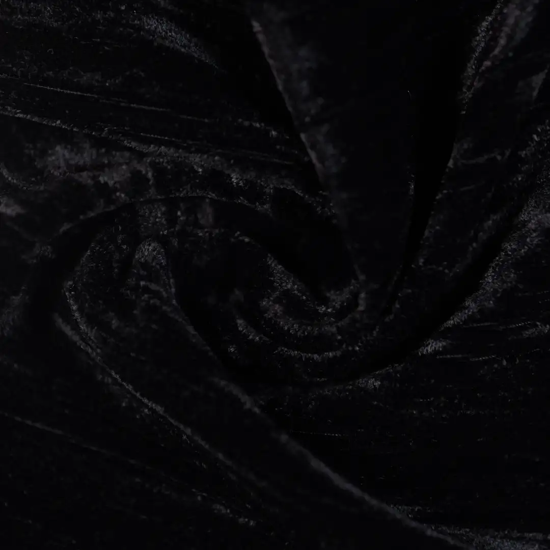 China Fabric for Jackets Fleece Knit Fabric Polyester black color buy from China wholesaler bulk order at wholesale price free worldwide shipping Alibaba