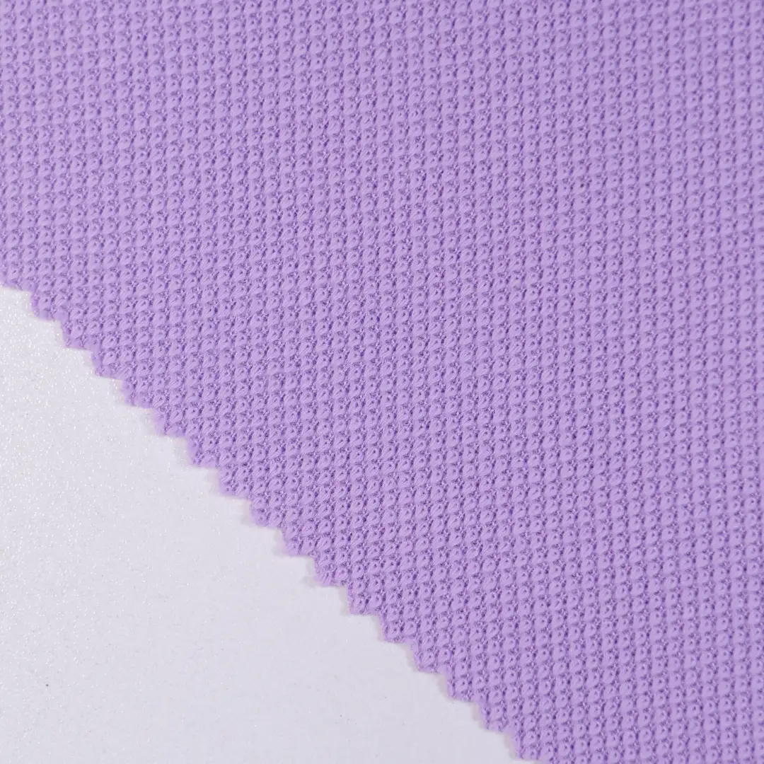 China Fabric for T-Shirt,Polo Shirt Jacquard Knit Fabric Cotton Spandex Polyester purple color buy from China wholesaler bulk order at wholesale price free worldwide shipping Alibaba
