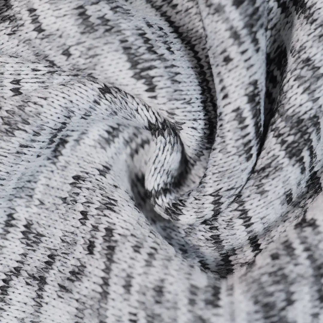 China Fabric for Open-Front Coat Hacci Knit Fabric Polyester white&black color buy from China wholesaler bulk order at wholesale price free worldwide shipping Alibaba