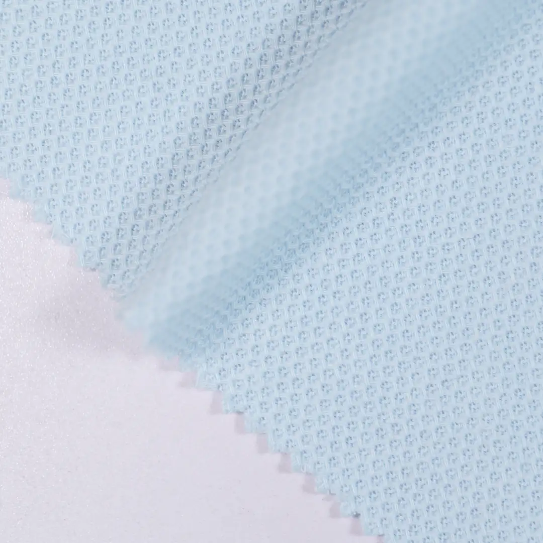 China Fabric for T-Shirt,Polo Shirt Jacquard Knit Fabric Polyester Cotton blue color buy from China wholesaler bulk order at wholesale price free worldwide shipping Alibaba