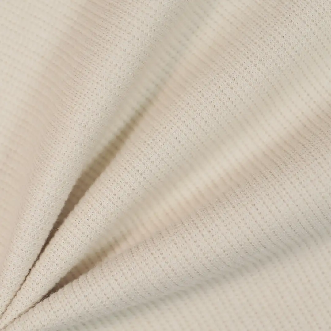 China Fabric for T-Shirt,Polo Shirt Jacquard Knit Fabric Polyester Cotton Khaki color buy from China wholesaler bulk order at wholesale price free worldwide shipping Alibaba