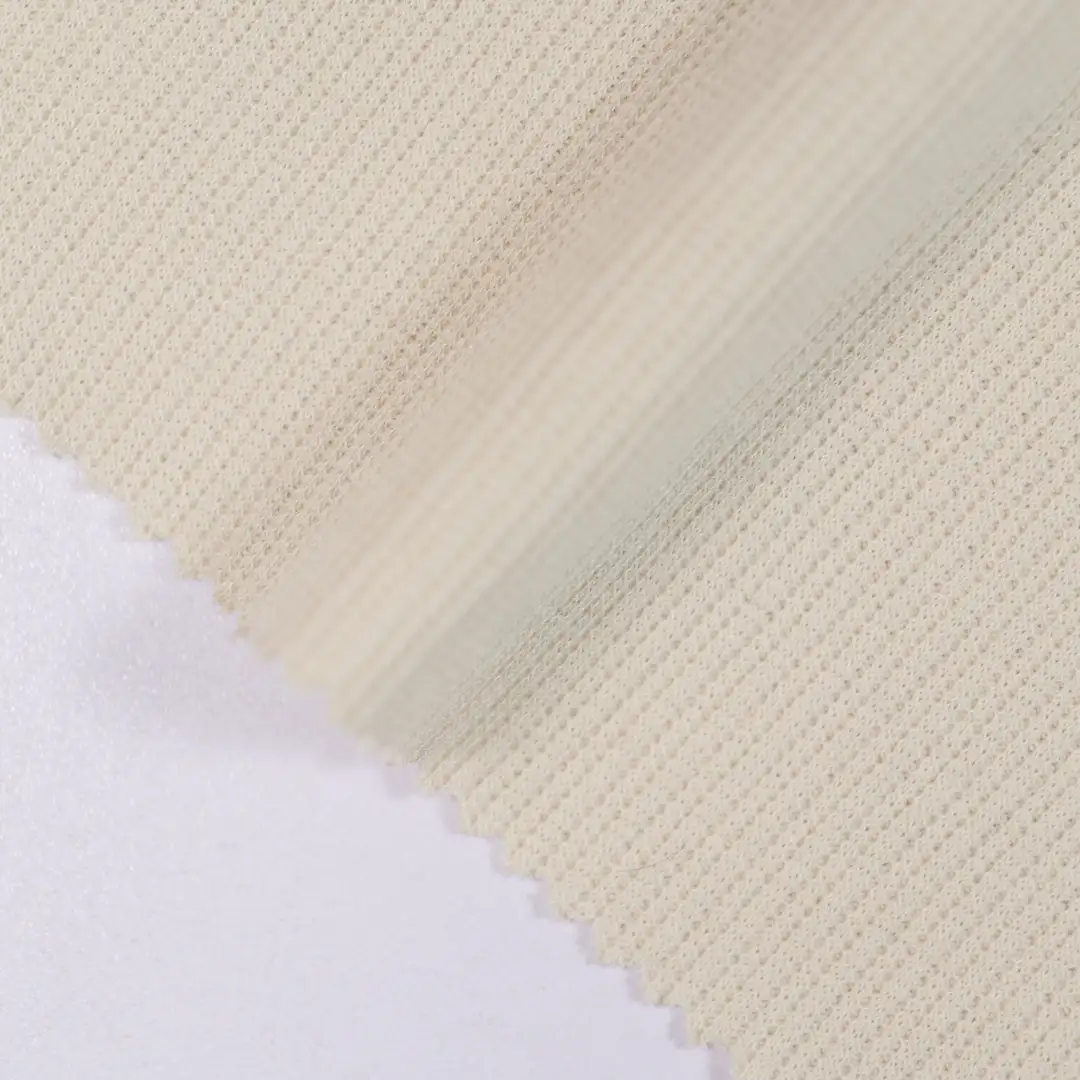 China Fabric for T-Shirt,Polo Shirt Jacquard Knit Fabric Polyester Cotton Khaki color buy from China wholesaler bulk order at wholesale price free worldwide shipping Alibaba