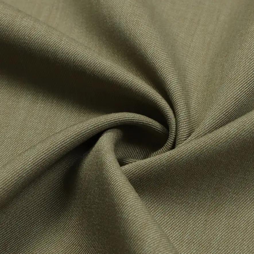 China Fabric for Pants,Blazer,Skirt,Men's Cargo Pants Twill Synthetic Woven Fabric Polyester dark green color buy from China wholesaler bulk order at wholesale price free worldwide shipping Alibaba