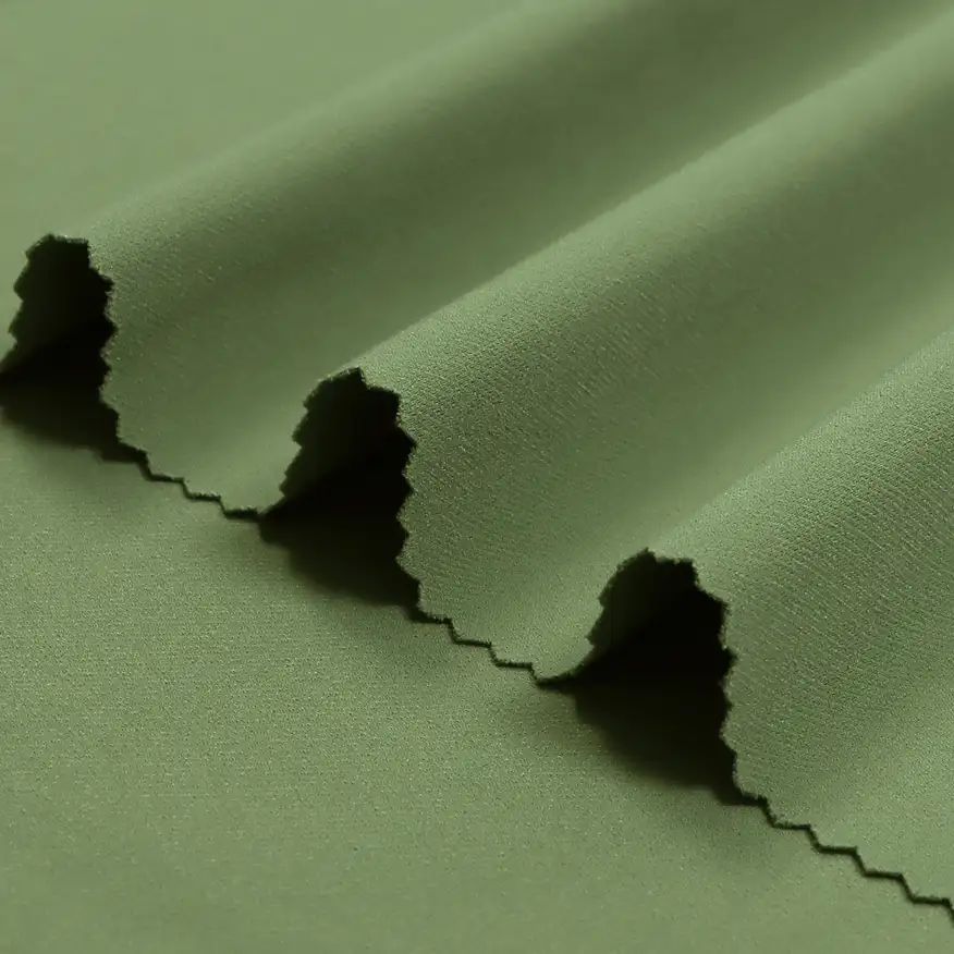 China Fabric for Pants,Skirt,Wide Leg Capri Pants Twill Synthetic Woven Fabric Polyester green color buy from China wholesaler bulk order at wholesale price free worldwide shipping Alibaba