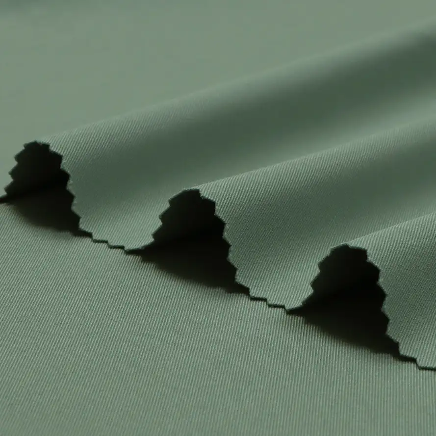 China Fabric for Pants,Jackets,Skirt Twill Synthetic Woven Fabric Polyester green color buy from China wholesaler bulk order at wholesale price free worldwide shipping Alibaba