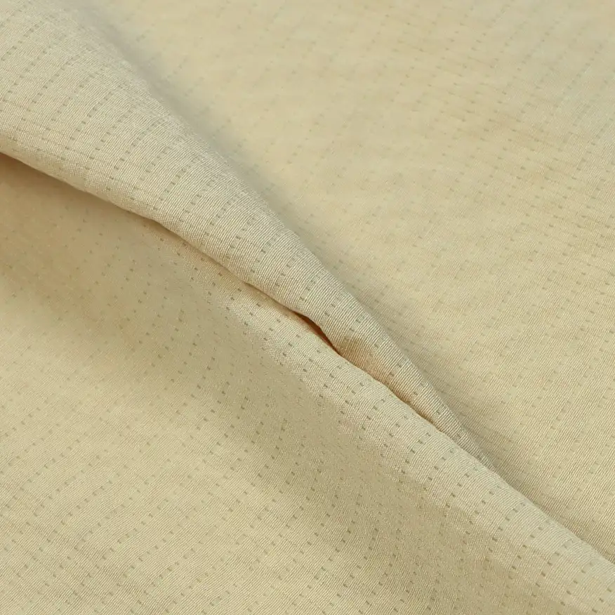 China Fabric for Shirt,Over Shirt,Tank Wrap Midi Dress Jacquard Synthetic Woven Fabric Polyester light coffee color buy from China wholesaler bulk order at wholesale price free worldwide shipping Alibaba