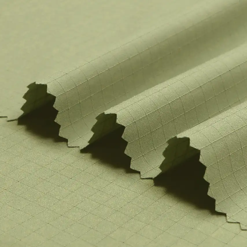 China Fabric for Shirt,Pants,Jackets,Skirt,Shorts Polyester Imitation Cotton Fabric Synthetic Woven Fabric Polyester light green color buy from China wholesaler bulk order at wholesale price free worldwide shipping Alibaba