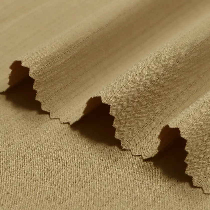 China Fabric for Pants,Skirt,Gathered Strappy Mini Dress,Kids Peter Pan Collar Dress,Ruffle Shirt Dress,Strap Midi Dress Four-way Stretch (Bi-Stretch) Synthetic Woven Fabric Polyester Khaki color buy from China wholesaler bulk order at wholesale price free worldwide shipping Alibaba