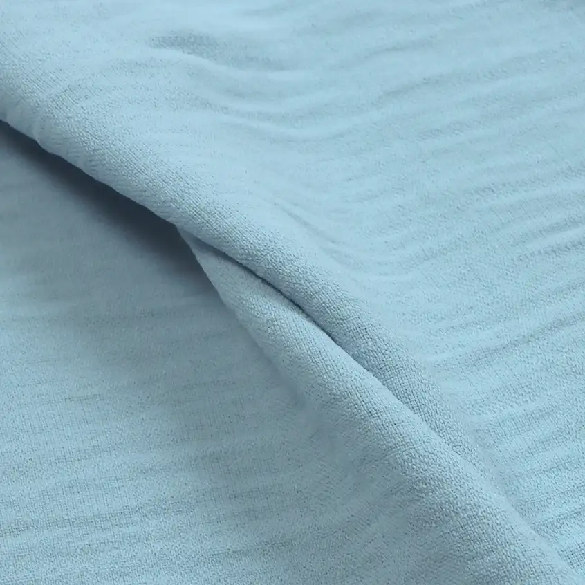 China Fabric for Shirt,Pants,Skirt,Kids Ruffle Tiered Dress,Kids Sleeveless Tutu Dress Four-way Stretch (Bi-Stretch) Synthetic Woven Fabric Polyester blue color buy from China wholesaler bulk order at wholesale price free worldwide shipping Alibaba