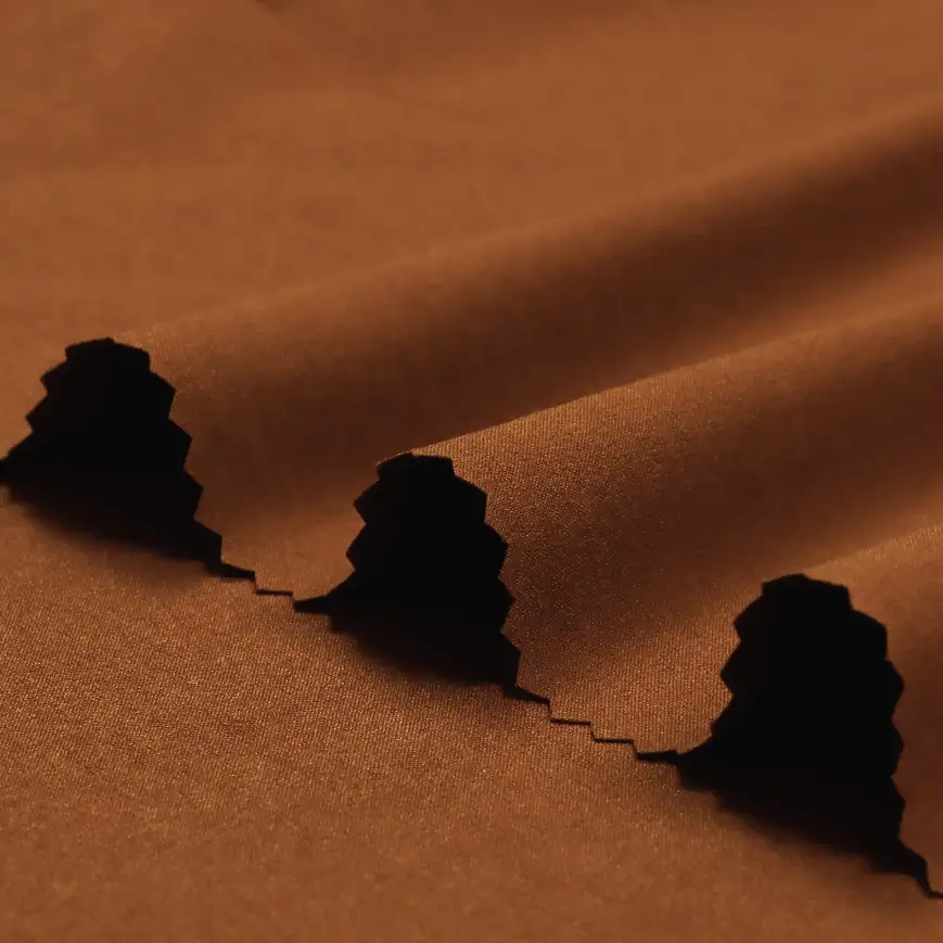 China Fabric for Shirt,Pants,Skirt Four-way Stretch (Bi-Stretch) Synthetic Woven Fabric Polyester brown color buy from China wholesaler bulk order at wholesale price free worldwide shipping Alibaba