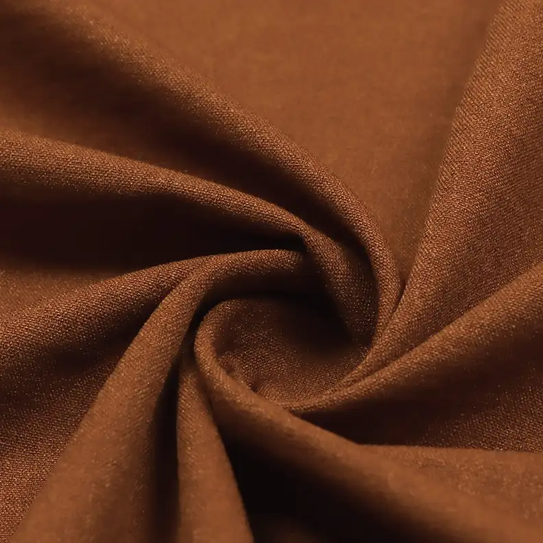 China Fabric for Shirt,Pants,Skirt,Shorts Four-way Stretch (Bi-Stretch) Synthetic Woven Fabric Polyester brown color buy from China wholesaler bulk order at wholesale price free worldwide shipping Alibaba