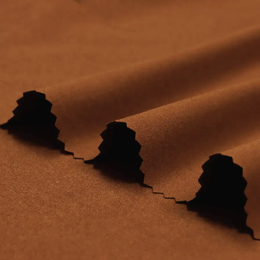 China Fabric for Shirt,Pants,Skirt,Shorts Four-way Stretch (Bi-Stretch) Synthetic Woven Fabric Polyester brown color buy from China wholesaler bulk order at wholesale price free worldwide shipping Alibaba