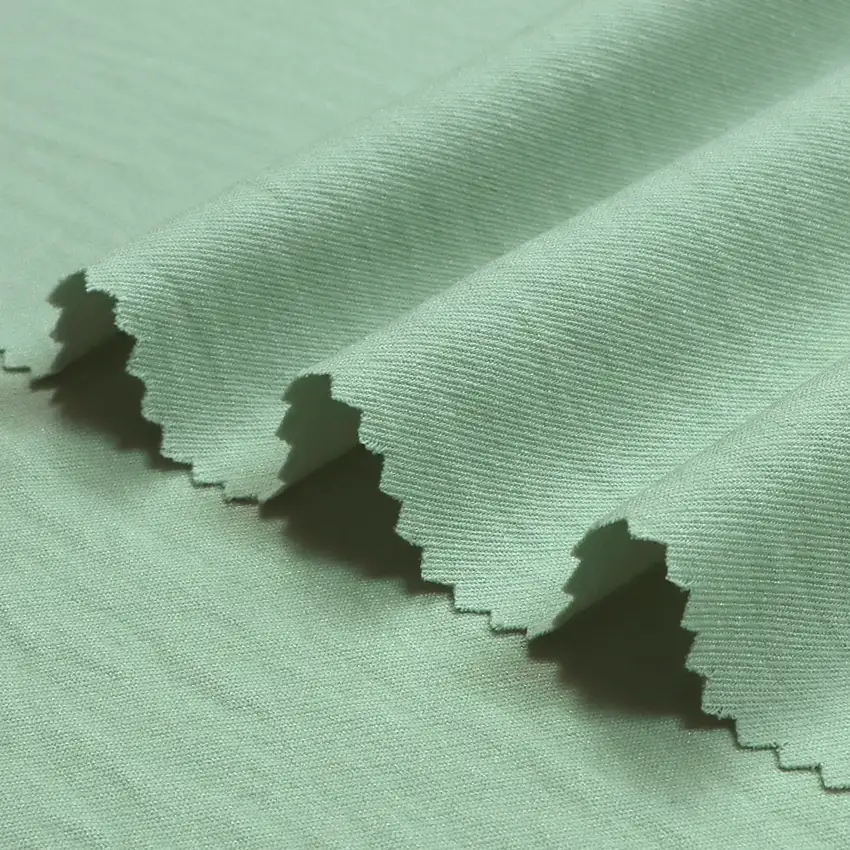 China Fabric for Shirt,Pants,Skirt,Shawl Frill Collar Short Sleeve Dress,Tank Midi Dress,Flare Midi Skirt Four-way Stretch (Bi-Stretch) Synthetic Woven Fabric Polyester light green color buy from China wholesaler bulk order at wholesale price free worldwide shipping Alibaba