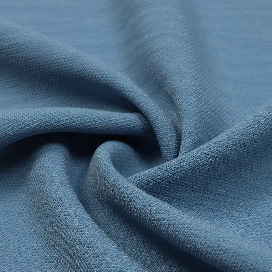 China Fabric for Shirt,Pants,Crop Top,Skirt Four-way Stretch (Bi-Stretch) Synthetic Woven Fabric Polyester blue color buy from China wholesaler bulk order at wholesale price free worldwide shipping Alibaba
