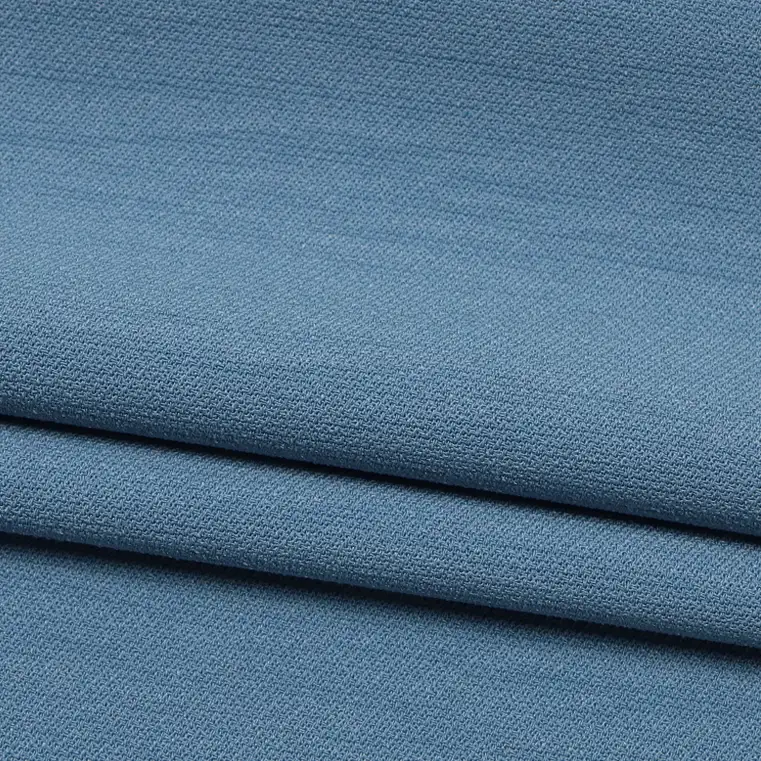 China Fabric for Shirt,Pants,Crop Top,Skirt Four-way Stretch (Bi-Stretch) Synthetic Woven Fabric Polyester blue color buy from China wholesaler bulk order at wholesale price free worldwide shipping Alibaba