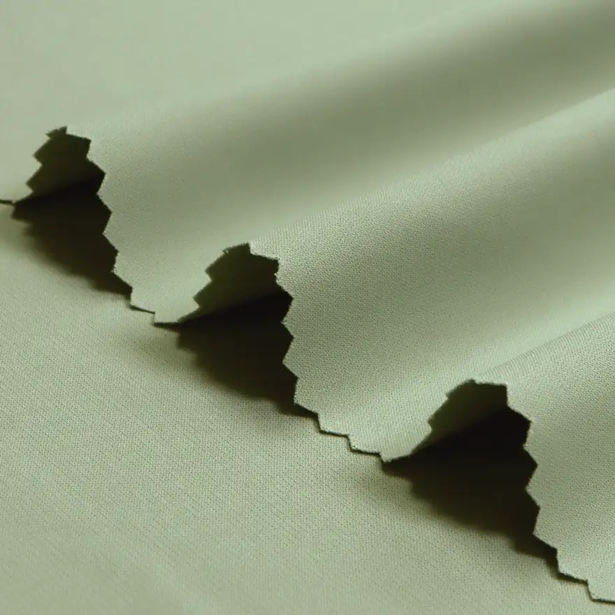 China Fabric for Shirt,Pants,Skirt,Shorts Four-way Stretch (Bi-Stretch) Synthetic Woven Fabric Polyester light green color buy from China wholesaler bulk order at wholesale price free worldwide shipping Alibaba