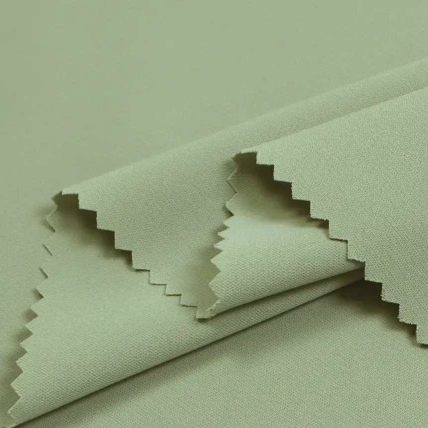China Fabric for Shirt,Pants,Skirt,Shorts Four-way Stretch (Bi-Stretch) Synthetic Woven Fabric Polyester light green color buy from China wholesaler bulk order at wholesale price free worldwide shipping Alibaba