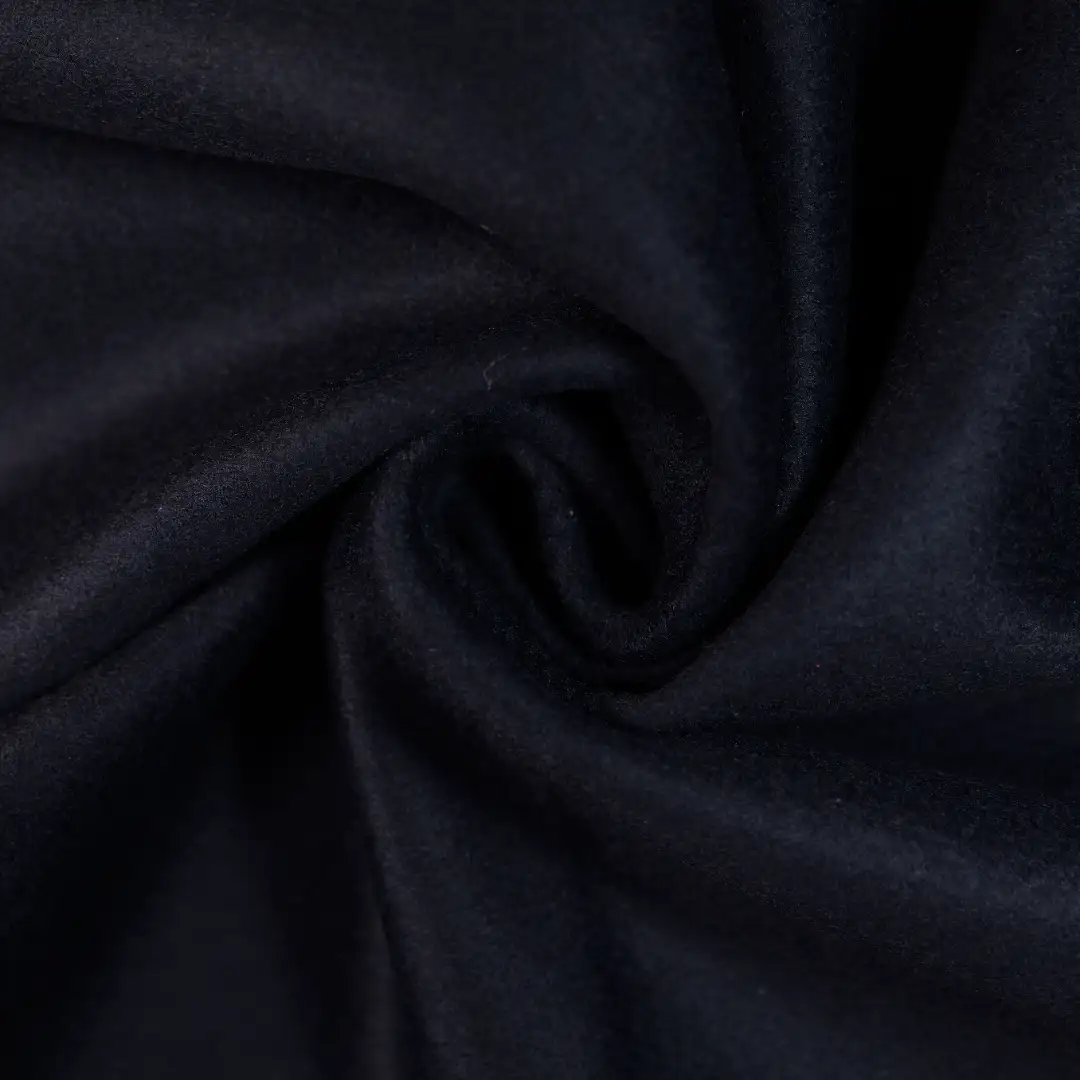 China Fabric for Jackets,Skirt,Uniform,Kids Double-Breasted A-Line Binding Long Coat Woolen Overcoat Woolen Wool Polyester BLACK color buy from China wholesaler bulk order at wholesale price free worldwide shipping Alibaba