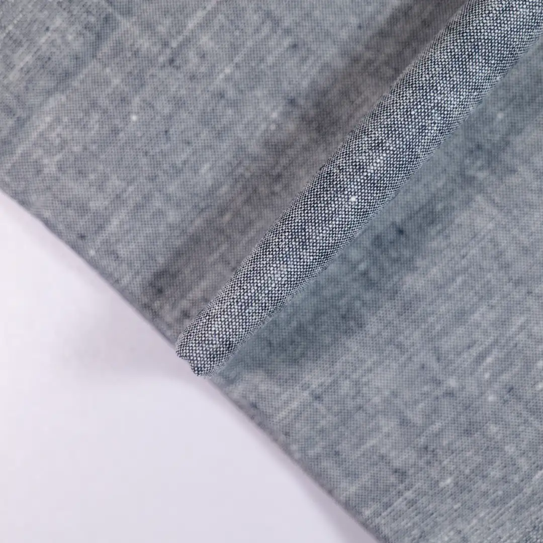 China Fabric for Shirt,Pants,Crop Top,Skirt Linen/Cotton Plain Natural Woven Fabric Cotton Flax grey color buy from China wholesaler bulk order at wholesale price free worldwide shipping Alibaba