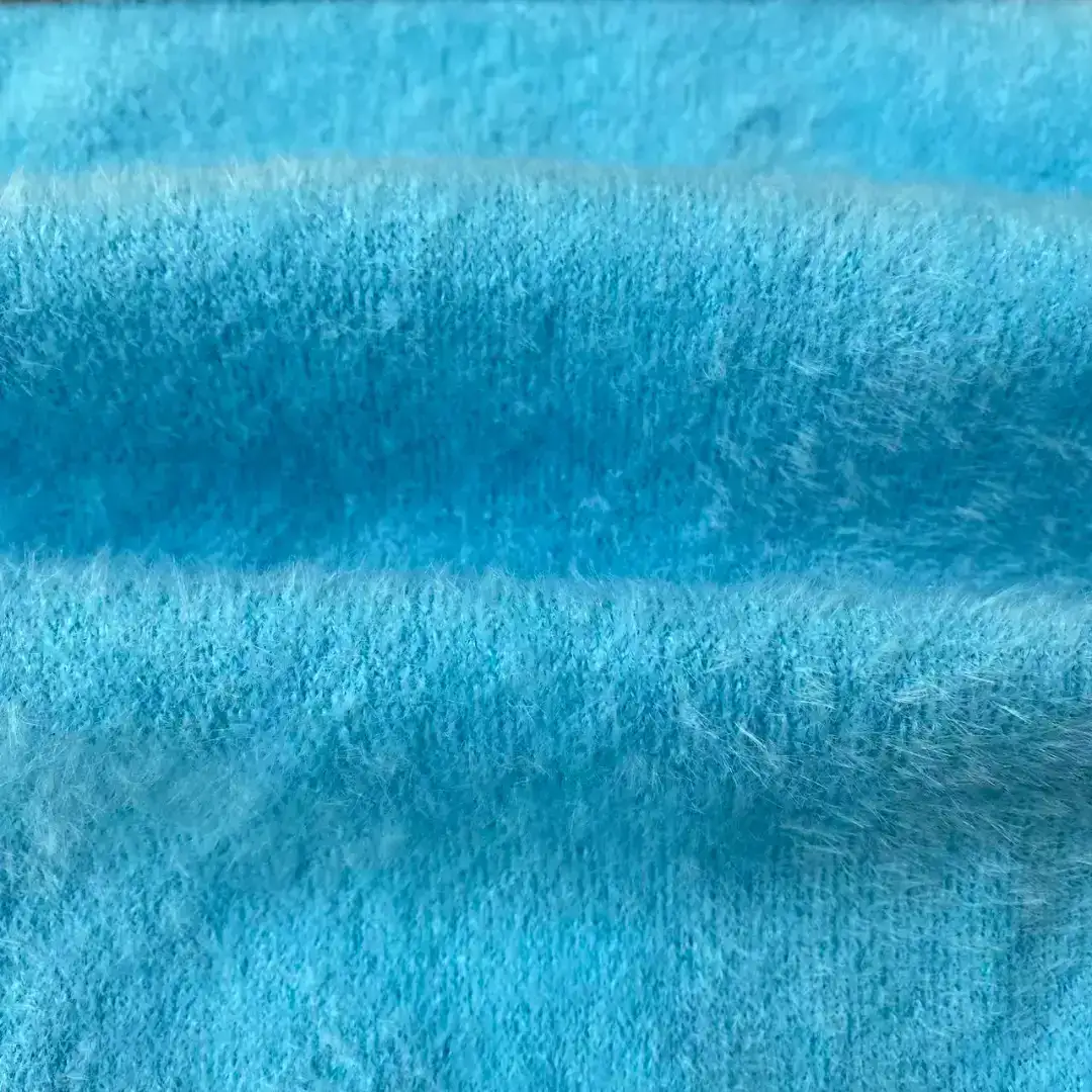 China Yarn for Ladies Vest (Sweater),Open Cardigan (Sweater),Shirt Long Sleeve Button (Sweater),Shirt Half Sleeve Button (Sweater),Knitted Jacket (Sweater),Round Neck Pullover (Sweater),Crew Neck Pullover (Sweater),Crop Top Pullover (Sweater),T-shirt (Sweater) Feather Yarn Fancy Yarn PBT BLUE color buy from China wholesaler bulk order at wholesale price free worldwide shipping Alibaba