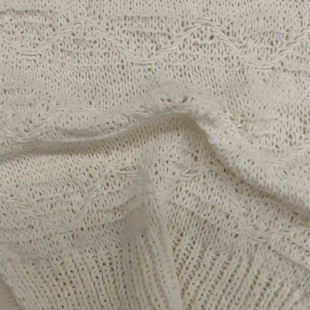 China Yarn for Open Cardigan (Sweater),Full-Zipper Cardigan (Sweater),Half-Zipper Cardigan (Sweater),Knitted Jacket (Sweater),Round Neck Pullover (Sweater) Matt Chenille Fancy Yarn Polyester Ivory color buy from China wholesaler bulk order at wholesale price free worldwide shipping Alibaba