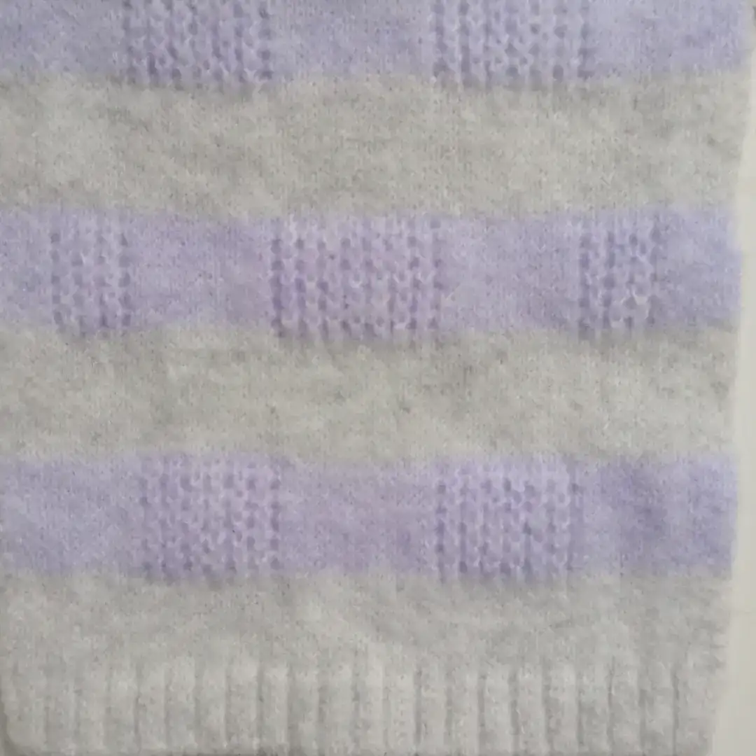 China Yarn for Ladies Vest (Sweater) Mossy Yarn Fancy Yarn Polyester Elastane Grey/Purple color buy from China wholesaler bulk order at wholesale price free worldwide shipping Alibaba