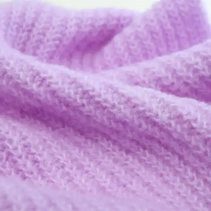 China Yarn for Ladies Vest (Sweater) Mossy Yarn Fancy Yarn Recycled Polyester Polyester Wool Elastane purple color buy from China wholesaler bulk order at wholesale price free worldwide shipping Alibaba