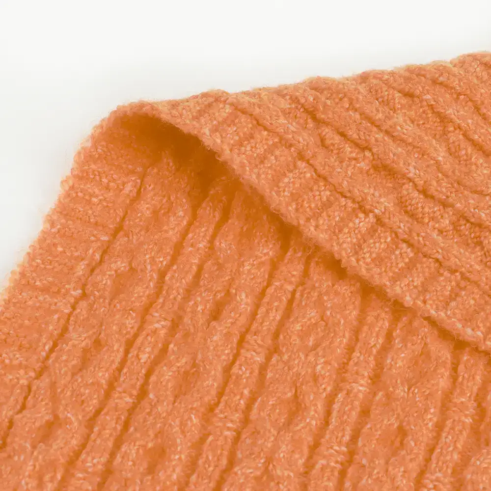 China Yarn for Ladies Vest (Sweater),Knitted Jacket (Sweater),Crew Neck Pullover (Sweater),U-Neck Cardigan (Sweater) Mossy Yarn Fancy Yarn Polyester Spandex orange Mel color buy from China wholesaler bulk order at wholesale price free worldwide shipping Alibaba