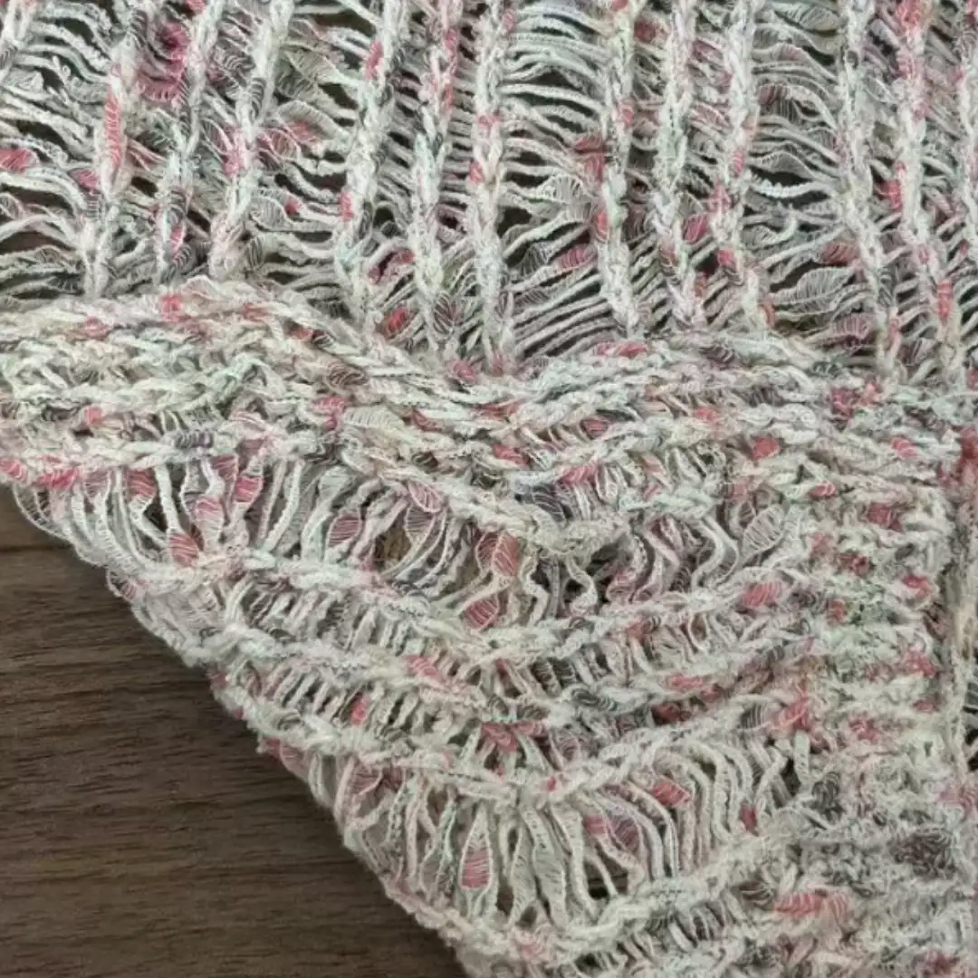 China Yarn for Ladies Vest (Sweater),Roll Neck Jumper (Sweater),V-Neck Button Up Cardigan (Sweater),Polo Cropped Vest (Sweater) POLO Flat Tape Yarn Fancy Yarn BCI Cotton Recycled Polyester Pink group color buy from China wholesaler bulk order at wholesale price free worldwide shipping Alibaba