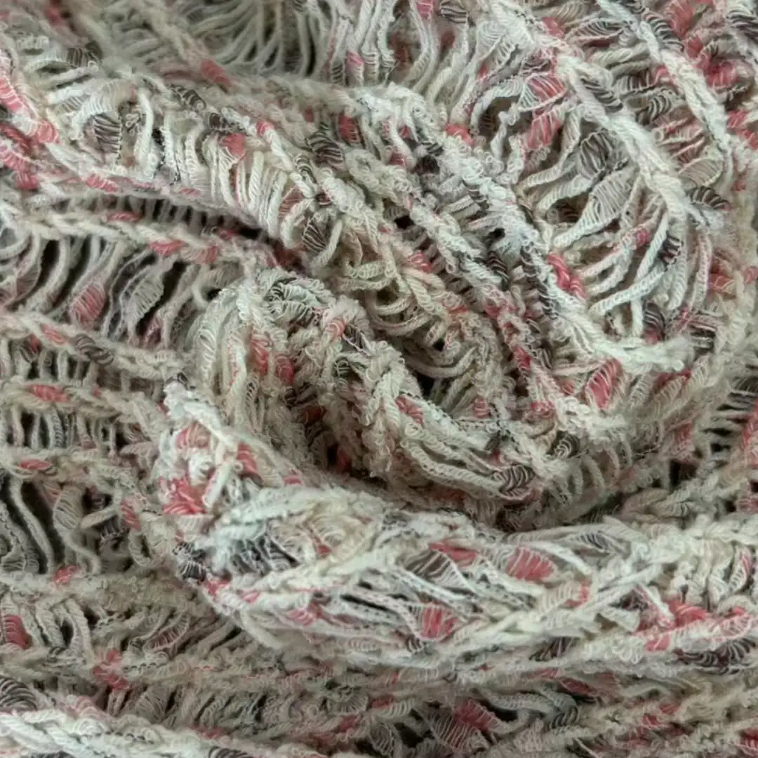 China Yarn for Ladies Vest (Sweater),Roll Neck Jumper (Sweater),V-Neck Button Up Cardigan (Sweater),Polo Cropped Vest (Sweater) POLO Flat Tape Yarn Fancy Yarn BCI Cotton Recycled Polyester Pink group color buy from China wholesaler bulk order at wholesale price free worldwide shipping Alibaba