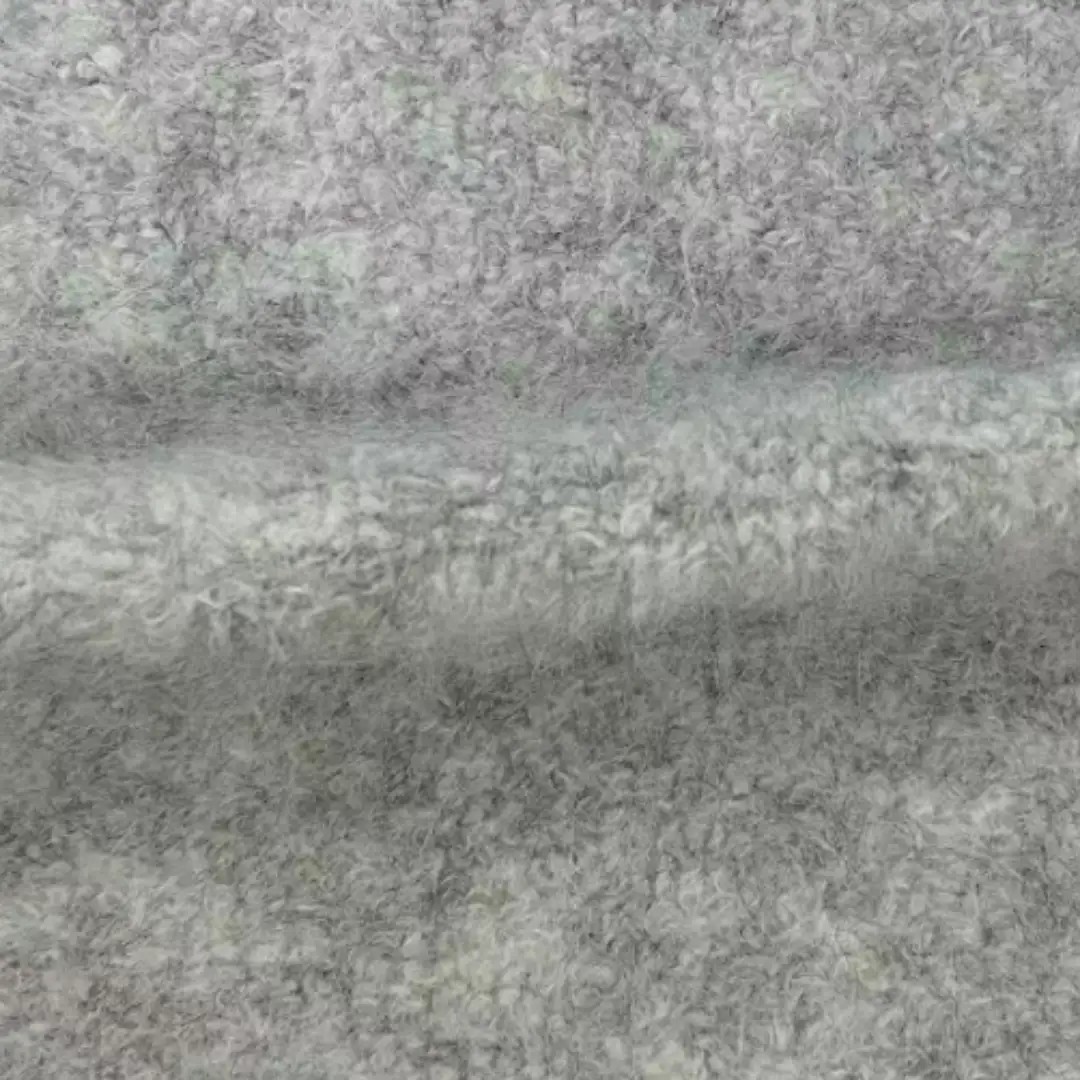 China Yarn for Open Cardigan (Sweater),Round Neck Pullover (Sweater),Roll Neck Jumper (Sweater),Boys Collar Cardigan (Sweater),Mens V-Neck Jumper (Sweater),Girls Stand Collar Bomber Jacket Boucle Yarn Fancy Yarn Wool Polyester Nylon Recycled Polyester Spandex Grey white color buy from China wholesaler bulk order at wholesale price free worldwide shipping Alibaba