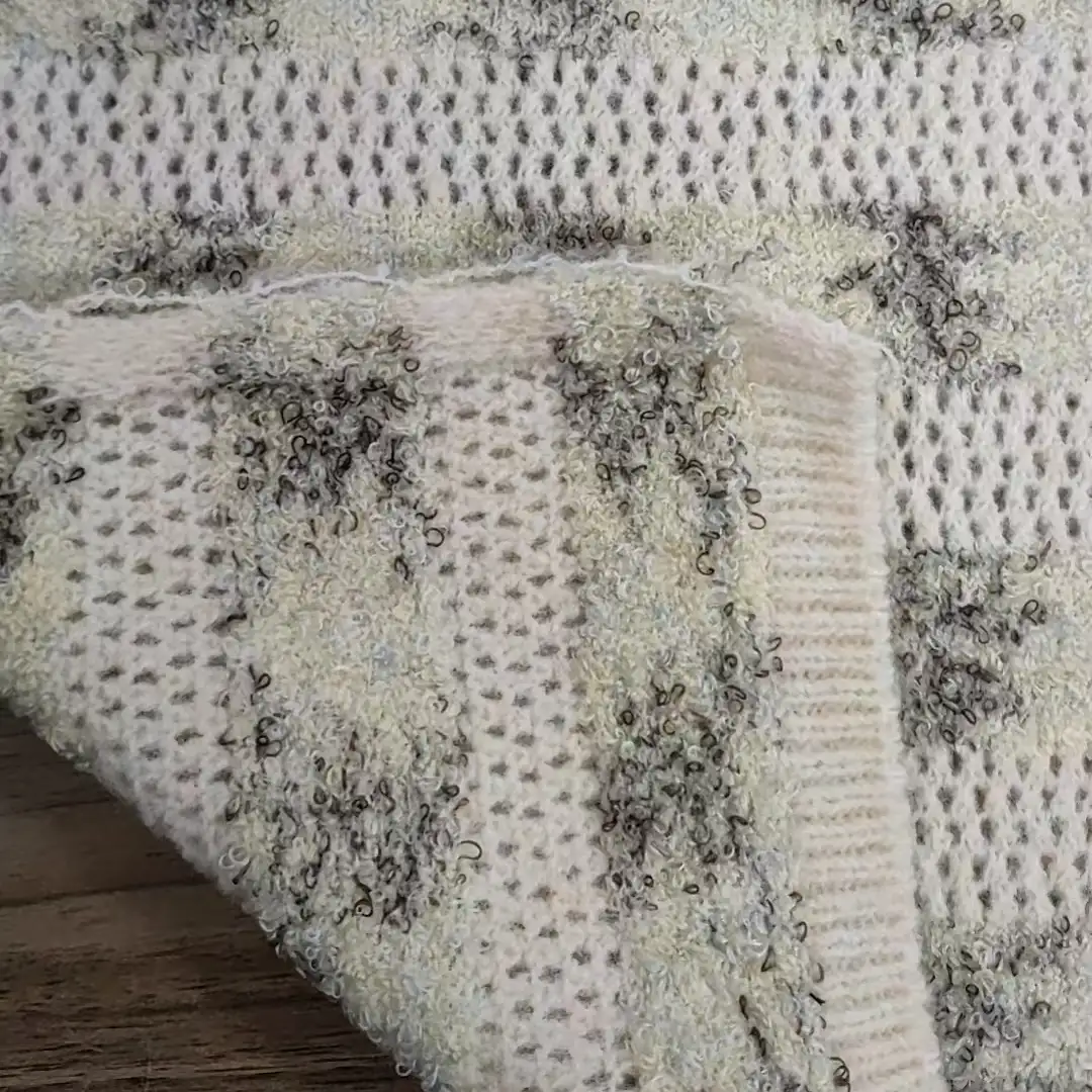 China Yarn for Round Neck Pullover (Sweater),Hoodie  (Sweater),Kids Rounded Cardigan (Sweater),Boys Collar Cardigan (Sweater),Boys Hoodie (Sweater) Boucle Yarn Fancy Yarn Acrylic Polyester Spandex Creamy yellow color buy from China wholesaler bulk order at wholesale price free worldwide shipping Alibaba