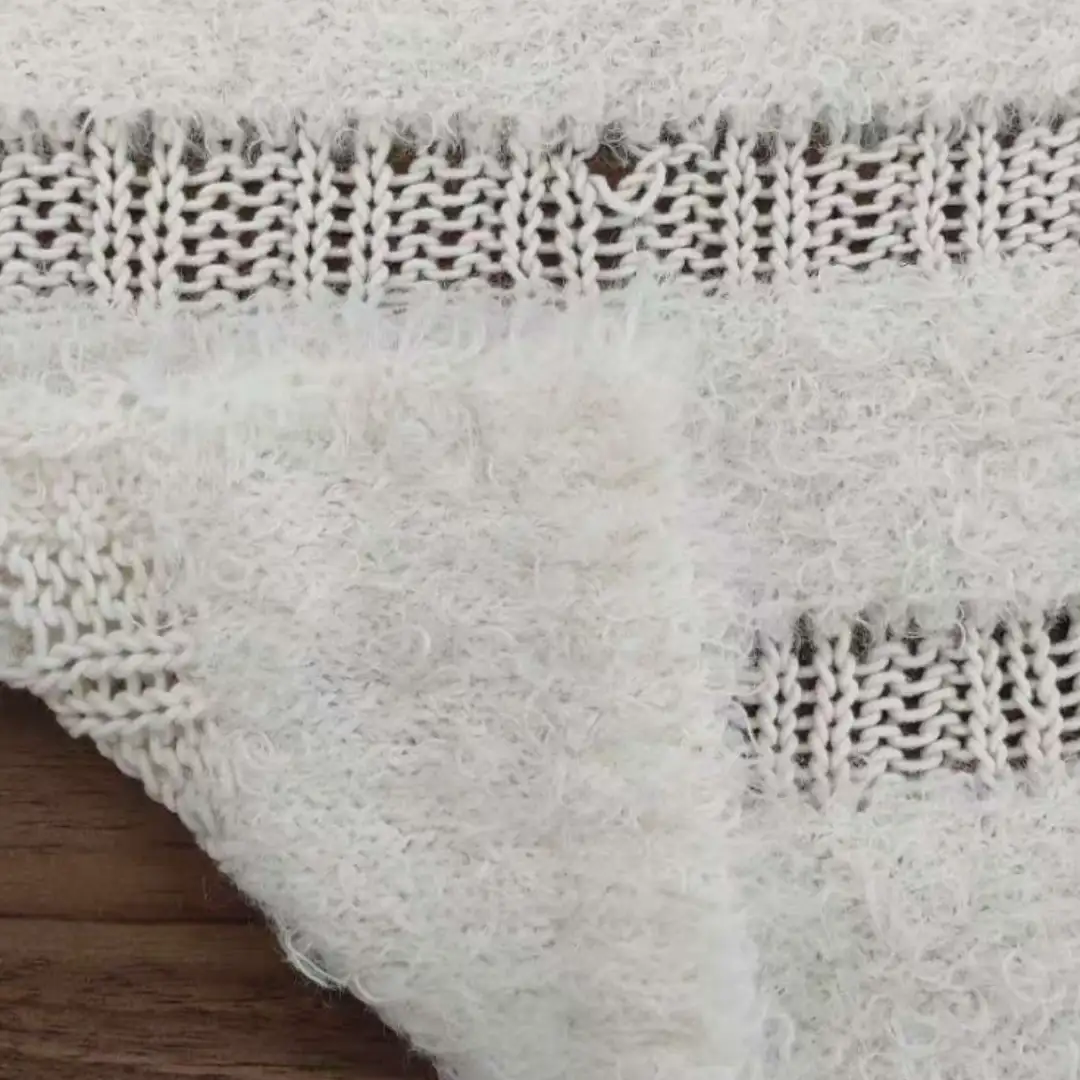 China Yarn for Round Neck Pullover (Sweater),Hoodie  (Sweater),Roll Neck Jumper (Sweater),Boys Hoodie (Sweater) Mossy Yarn Fancy Yarn BCI Cotton Acrylic White color buy from China wholesaler bulk order at wholesale price free worldwide shipping Alibaba