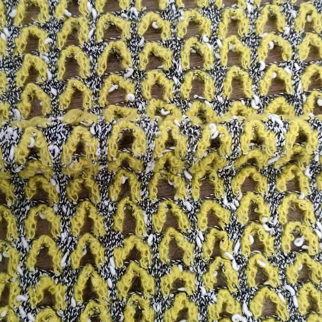 China Yarn for Open Cardigan (Sweater),Roll Neck Jumper (Sweater),Single Button Cardigan (Sweater Knot Yarn Fancy Yarn Polyester Black and White color buy from China wholesaler bulk order at wholesale price free worldwide shipping Alibaba