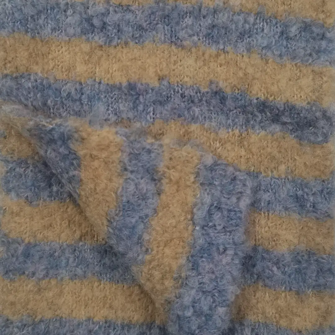 China Yarn for Open Cardigan (Sweater),Full-Zipper Cardigan (Sweater),Knitted Jacket (Sweater),Kids Crew-Neck Cardigan (Sweater) Boucle Yarn Fancy Yarn Recycled Polyester Polyester Acrylic Wool Spandex Camel+Blue color buy from China wholesaler bulk order at wholesale price free worldwide shipping Alibaba