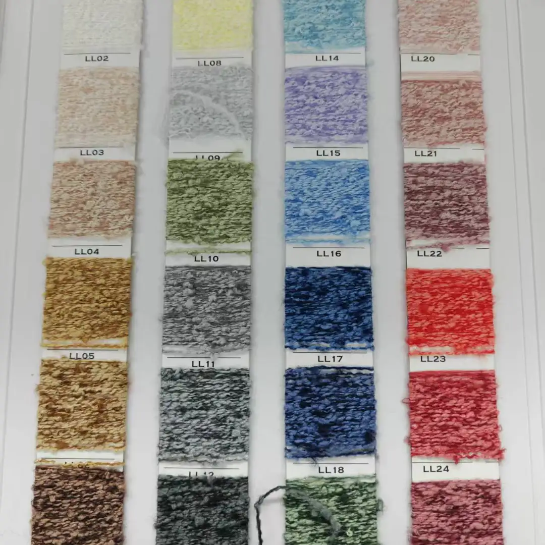 China Yarn for Full-Zipper Cardigan (Sweater),Half-Zipper Cardigan (Sweater),Shirt Long Sleeve Button (Sweater) Knot Yarn Fancy Yarn Recycled Polyester Polyester Wool brown color buy from China wholesaler bulk order at wholesale price free worldwide shipping Alibaba