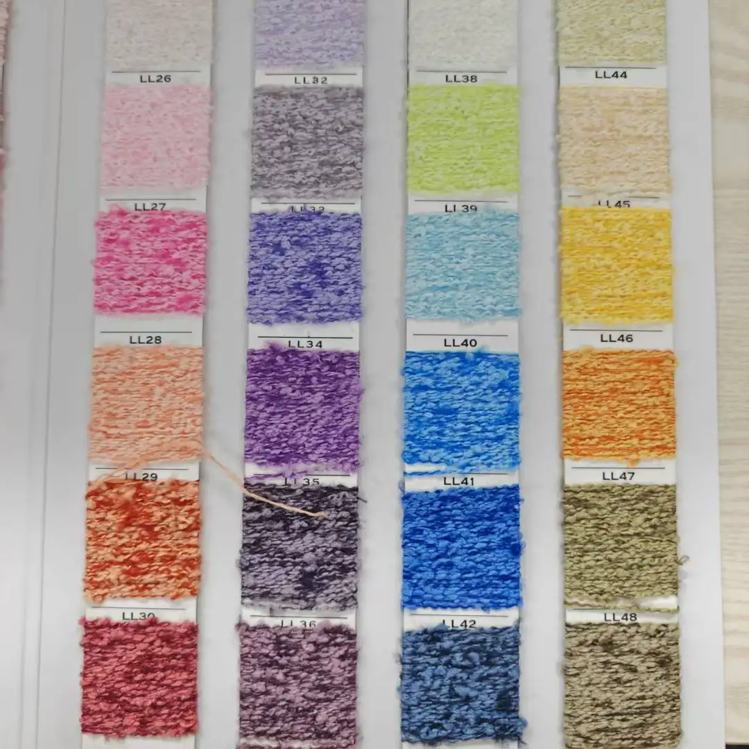 China Yarn for Full-Zipper Cardigan (Sweater),Half-Zipper Cardigan (Sweater),Shirt Long Sleeve Button (Sweater) Knot Yarn Fancy Yarn Recycled Polyester Polyester Wool brown color buy from China wholesaler bulk order at wholesale price free worldwide shipping Alibaba