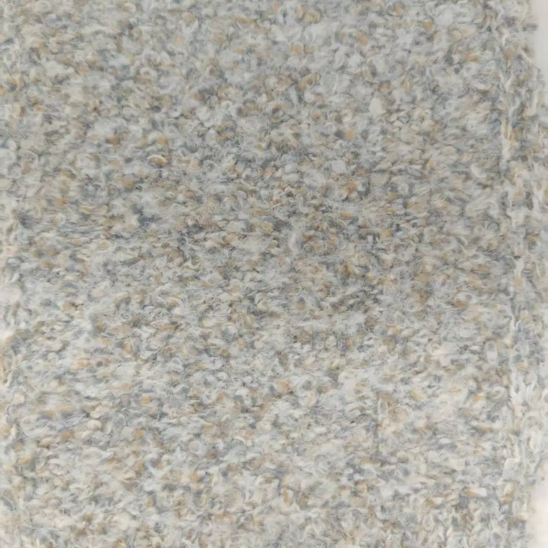 China Yarn for Open Cardigan (Sweater),Full-Zipper Cardigan (Sweater),Half-Zipper Cardigan (Sweater) Boucle Yarn Fancy Yarn Polyester Recycled Polyester Acrylic Wool Spandex Gray color buy from China wholesaler bulk order at wholesale price free worldwide shipping Alibaba