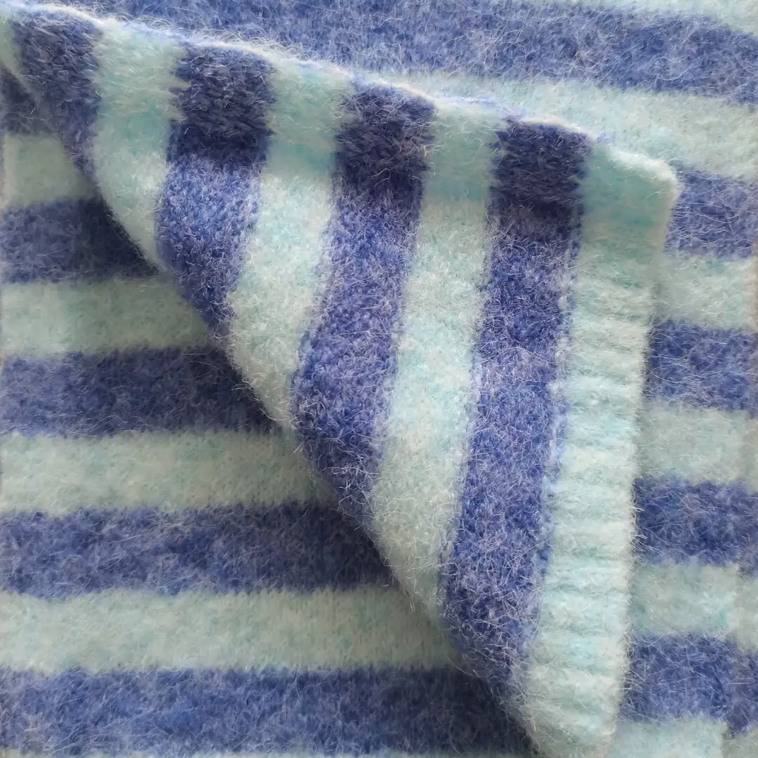 China Yarn for Ladies Vest (Sweater),Men’s Vest (Sweater),Open Cardigan (Sweater),Full-Zipper Cardigan (Sweater),Half-Zipper Cardigan (Sweater) Mossy Yarn Fancy Yarn Recycled Polyester Polyester Elastane Wool Blue color buy from China wholesaler bulk order at wholesale price free worldwide shipping Alibaba