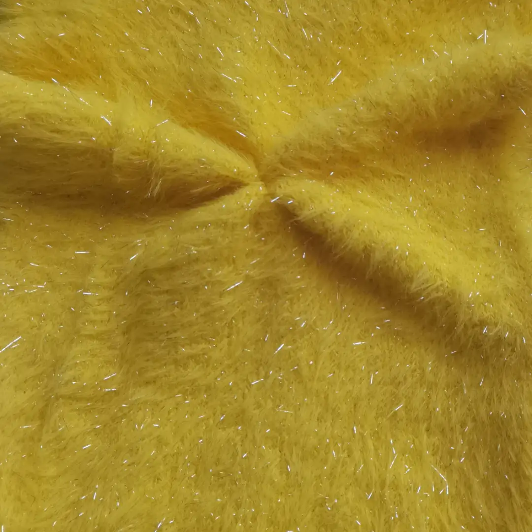 China Yarn for Ladies Vest (Sweater),Round Neck Pullover (Sweater),Crew Neck Pullover (Sweater),Kids Crew-Neck Cardigan (Sweater),Roll Neck Jumper (Sweater) Cat Feather Yarn Fancy Yarn Nylon Lurex Dark Yellow color buy from China wholesaler bulk order at wholesale price free worldwide shipping Alibaba