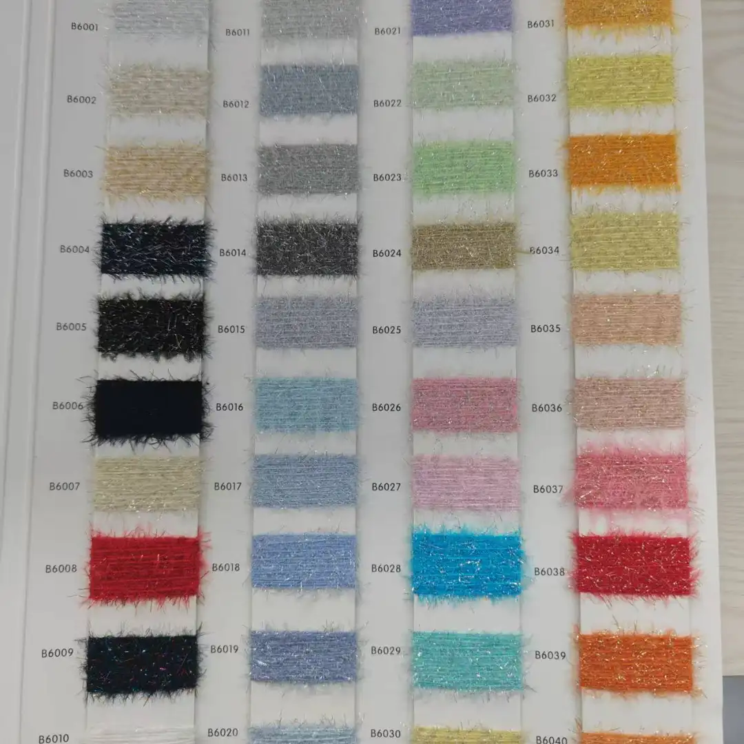 China Yarn for Open Cardigan (Sweater),Full-Zipper Cardigan (Sweater),Half-Zipper Cardigan (Sweater) Feather Yarn Fancy Yarn Nylon Metallic fiber Gray，Blue，pink color buy from China wholesaler bulk order at wholesale price free worldwide shipping Alibaba