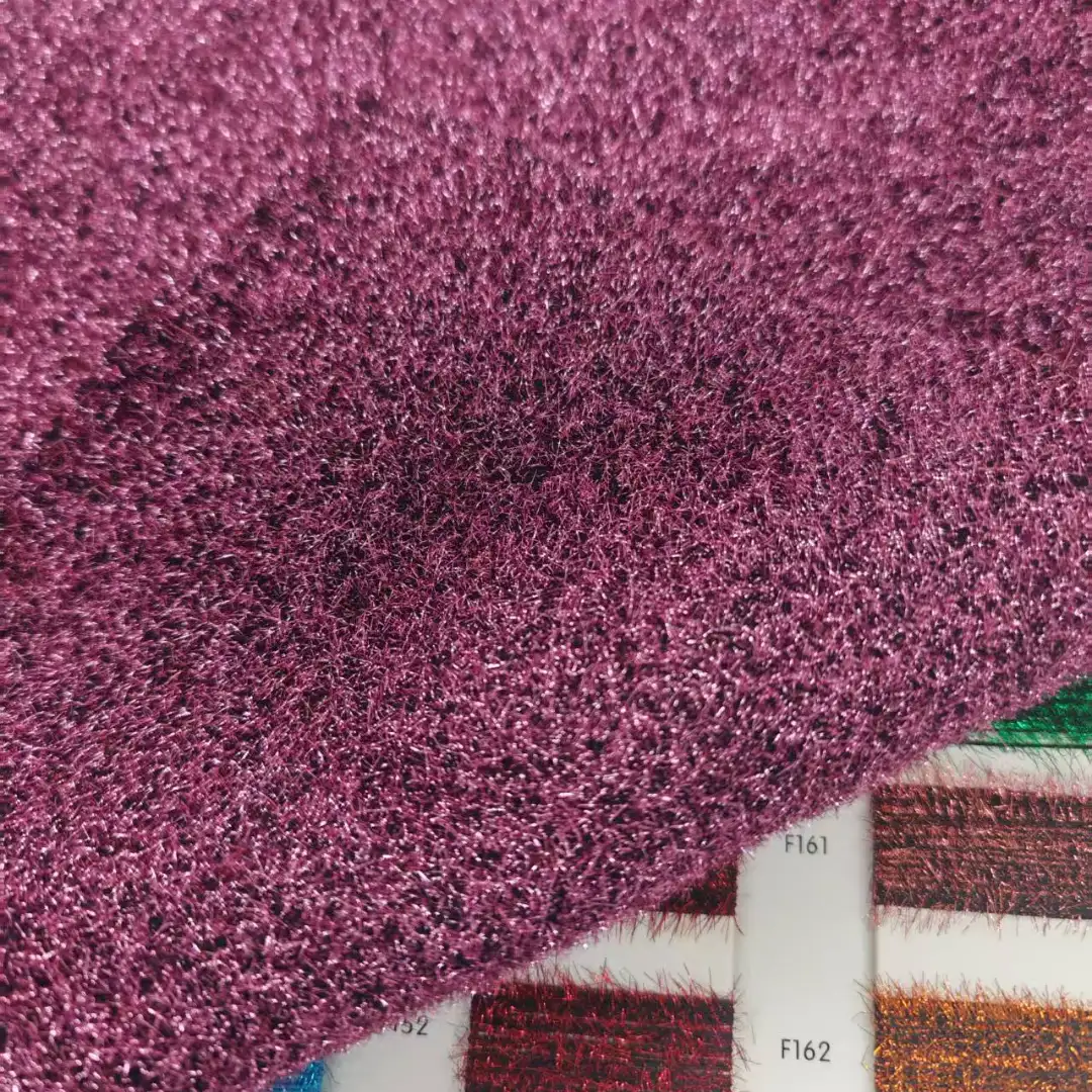 China Yarn for Half-Zipper Cardigan (Sweater),Shirt Long Sleeve Button (Sweater),Shirt Long Sleeve Zipper (Sweater),Shirt Half Sleeve Button (Sweater) Feather Yarn Fancy Yarn Nylon Metallic fiber violet color buy from China wholesaler bulk order at wholesale price free worldwide shipping Alibaba