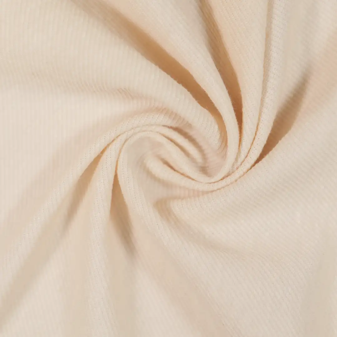 China Fabric for T-Shirt,Polo Shirt,Loungewear Jacquard Knit Fabric Viscose Spandex Linen Beige color buy from China wholesaler bulk order at wholesale price free worldwide shipping Alibaba